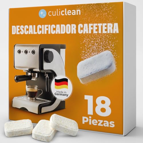 culiclean 18 tabletas de descalcificación   Descalcificadores en tabletas para cafeteras, cafeteras totalmente automáticas, electrodomésticos, hervidores y mucho más