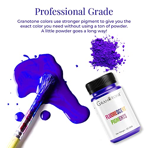 Image of GRANOTONE Fluorescent Pigment Powder Set 6 x 25g Vibrant Colour