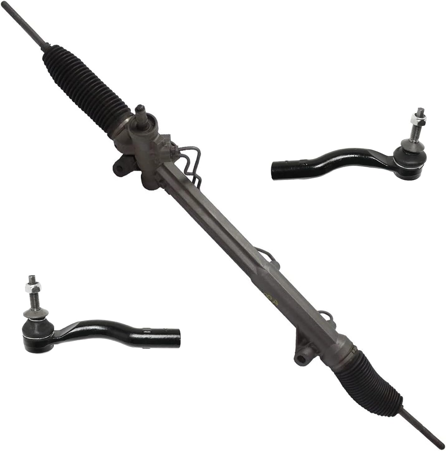 Detroit Axle Front Power Steering Rack & Pinion Kit with Outer Tie Rod Ends