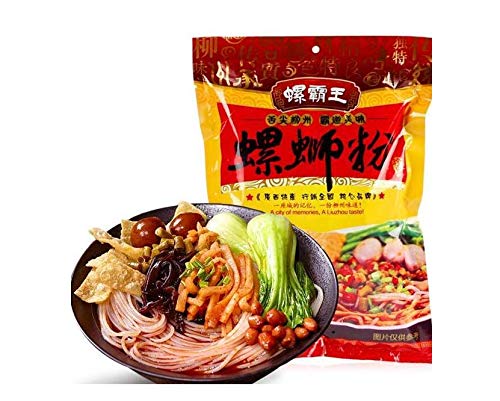 【選べる】螺霸王螺獅粉 オスーフェン タニシ面 柳州螺獅粉 ルオスーフエン【外装印字は製造日】 (5点セット, 螺霸王螺蛳粉经典)の商品画像（Amazon）