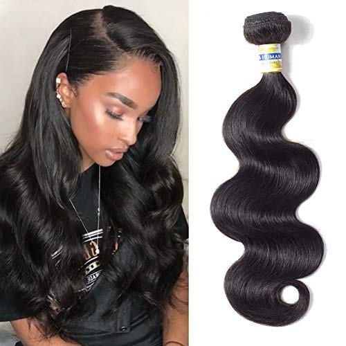 Kinky Straight Human Hair Bundles Brazilian Hair 10 Inches 1 Bundles Unprocessed Virgin Human Hair Natural Black Color