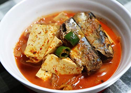 ROM AMERICA Boiled Mackerel Pike In Water, 14 OZ [Pack of 4 Cans] 꽁치