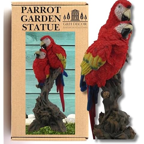 G&H Decor Hand Painted Parrot Ornament Cover