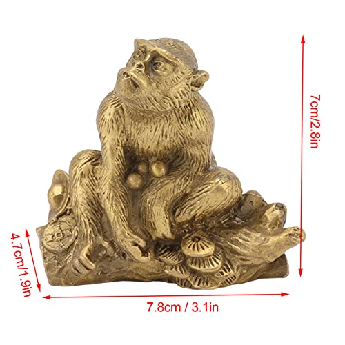 Estatua de Mono del Zodiaco Chino en Latón para Decoración miniatura 2