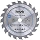 kwb Kreissägeblatt 160 x 16 mm - Schneller Schnitt, geeignet für Weich- und Hartholz, Tischlerplatten und Spanplatten - Hartmetall-Zähne, flexibles Stammblatt