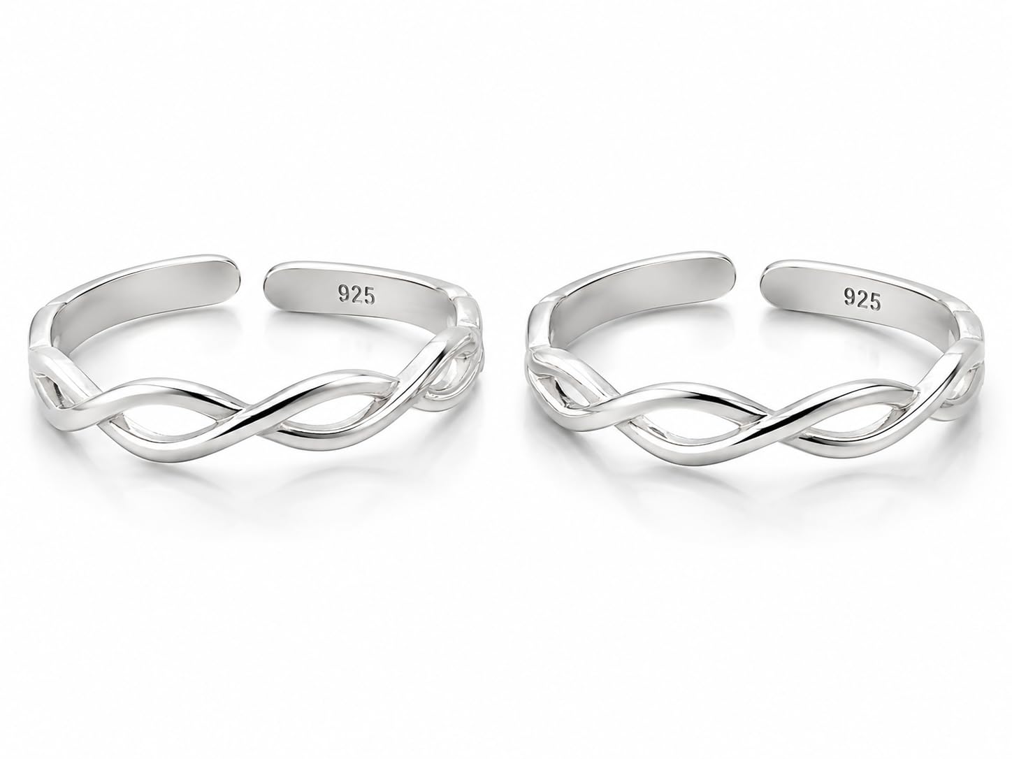 925 Pure Silver Adjustable Toe Ring for Women | Minimalist Foot Ring | Comfortable Daily Wear-image-41