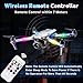 Upgraded 4-lamp high-Brightness 4-Group Wireless LED Warning Strobe Lights |8 Colors, Waterproof Lights with Remote Control| Wireless led Strobe Lights for Cars, Motorcycles, Bicycles and Drones (4)