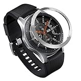 Ringke Bezel Styling for Galaxy Watch 46mm / Galaxy Gear S3 Frontier & Classic Bezel Ring Adhesive Cover Anti Scratch Stainless Steel Protection [Stainless] for Galaxy Watch Accessory GW-46-12