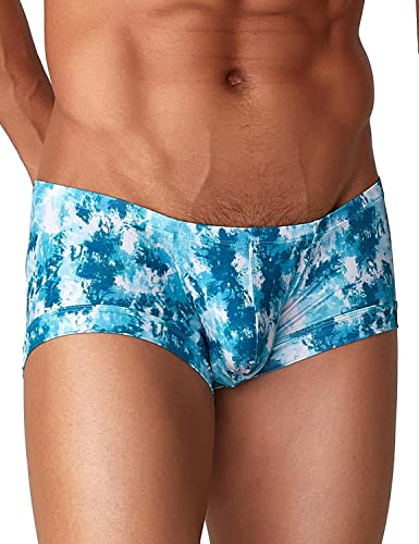 SEOBEAN TAUWELL Mens Low Rise Sexy Polyester Boxer Brief Underwear 22207