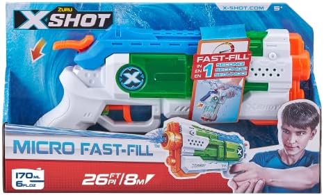 United Pacific Designs 56220: Zuru X-Shot Water Warfar Micro Fast Fill Water Blaster in Open Box