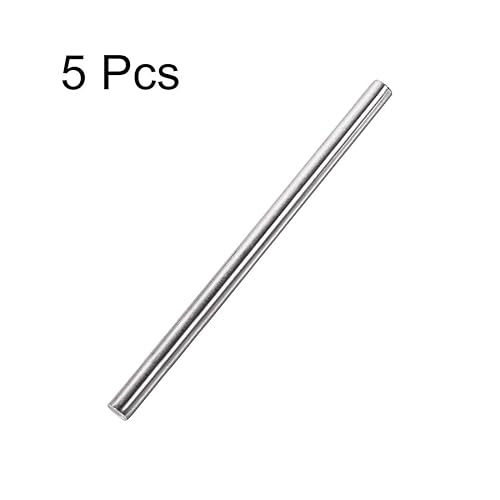 Miniatura 3 de uxcell Varilla redonda sólida de acero inoxidable 304 de 0.315 in x 7.874 in para manualidades de bricolaje - 5 piezas