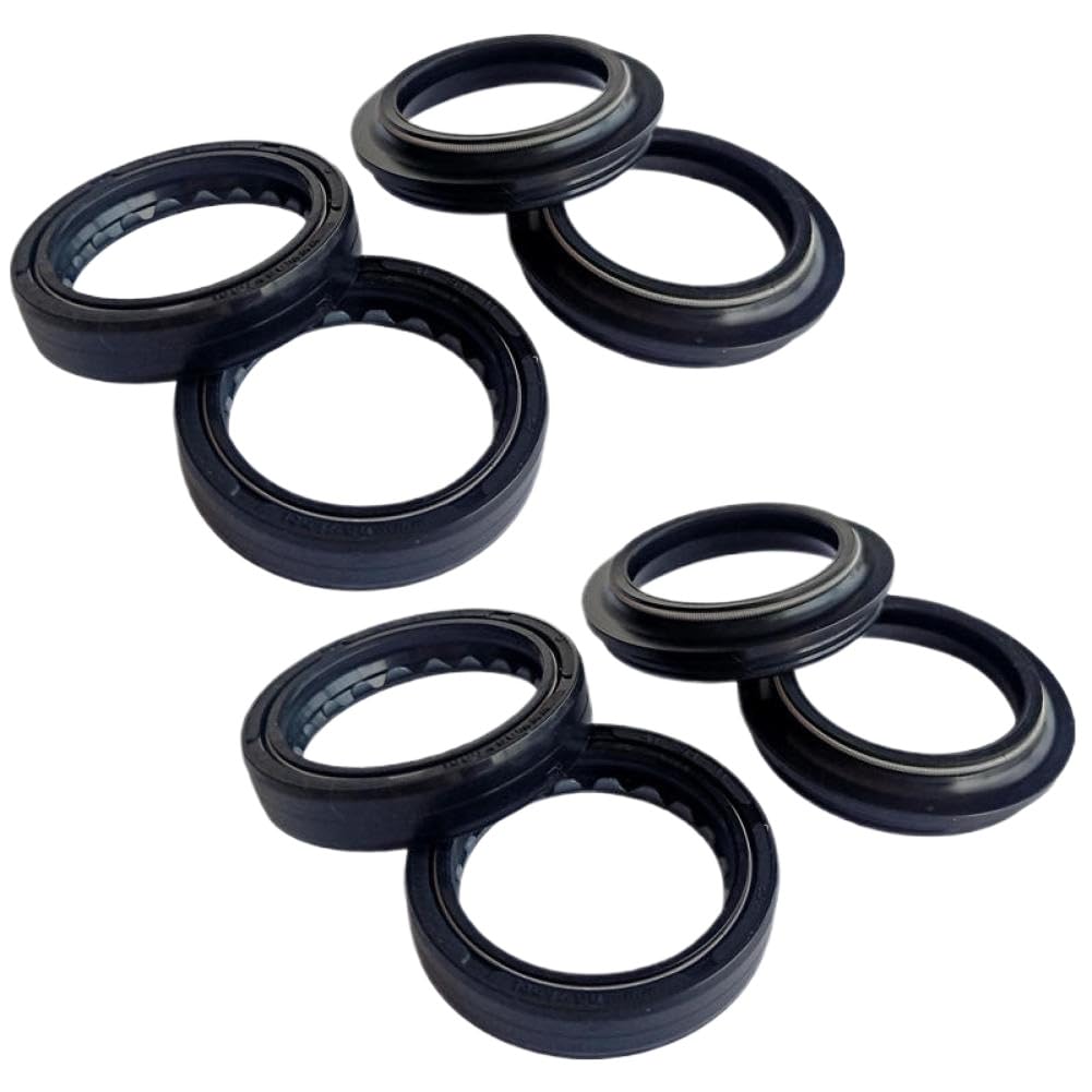Retén de Aceite para Horquilla Delantera de Motocicleta 33x43x10.5 con Cubierta y Retenedores de Labio(4pc Seal 4pc Cover)