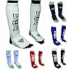 Twister-Muay-Thai-Boxing-KickboxingKarate-Taekwondo-MMA-Elastic-Cloth-Shin-Instep-Padded-Guards-Shin-in-Steps-Shin-Guards-Different-Sizes-Pair BadBoxe Muay Thai, Boxing, Kickboxing,Karate, Taekwondo, MMA Elastic Cloth Shin & Instep Padded Guards, Shin in Steps, Shin Guards, Different Sizes (Pair) (White/Black, S/M)