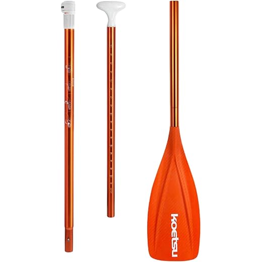 THE STYLE SUTRA Kayak Paddle Adjustable Paddle Board Paddle for Canoeing Rubber Boat Rafting Orange