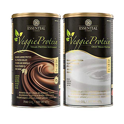 Veggie Whey 450g Cacau + Veggie Protein Neutro 405g