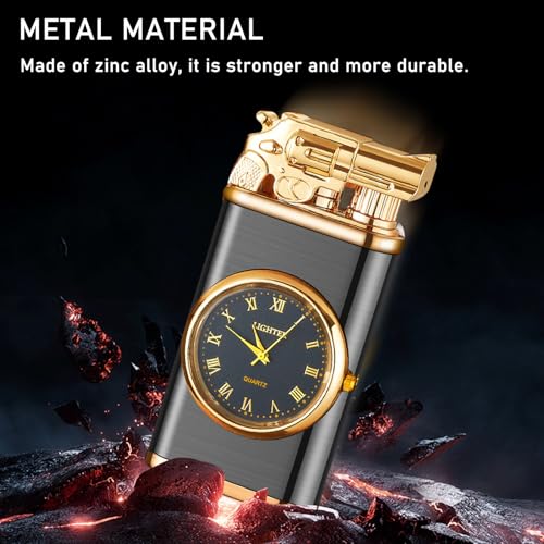 Encendedor antorcha dual flame ajustable y recargable miniatura 7