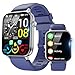 VOTAZIB Smartwatch Herren Damen, 1,85" HD Touchscreen Smart Watch mit Telefonfunktion, 100+ Sportmodi Sportuhr, IP68 Wasserdicht Fitnessuhr, mit Schrittzähler/Herzfrequenzm... Blau