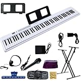 電子ピアノ 折り畳み式 88鍵盤 ピアノスタンドセット