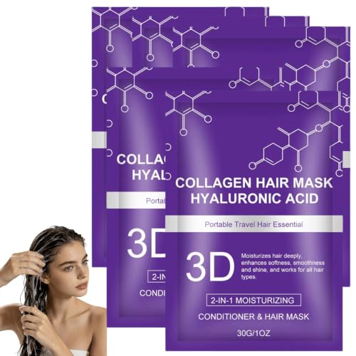 Masque capillaire au collagène et acide hyaluronique 3D pour votre routine beauté