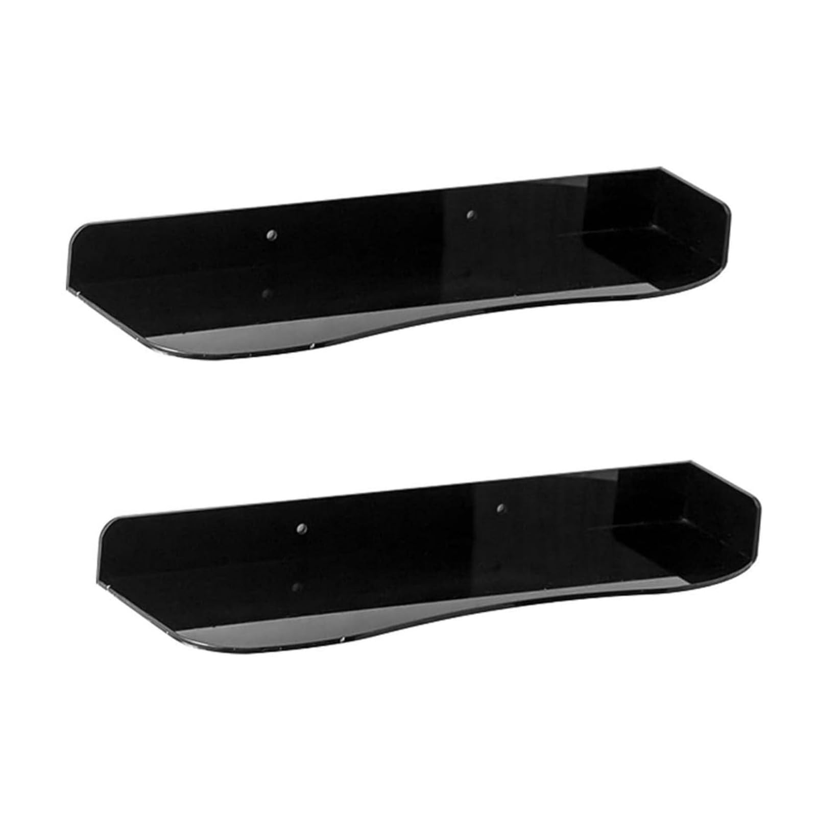 Mekalero Black Shoe Floating Shelf Display Rack For Sneakers And Heel With Adjustable Heights Home Decoration Shoes Holder Transparency Shoe Organiser