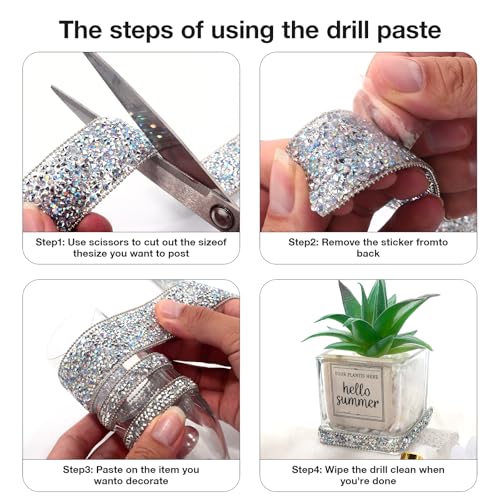 Ruban de strass autocollant pour masquer les imperfections et décorer