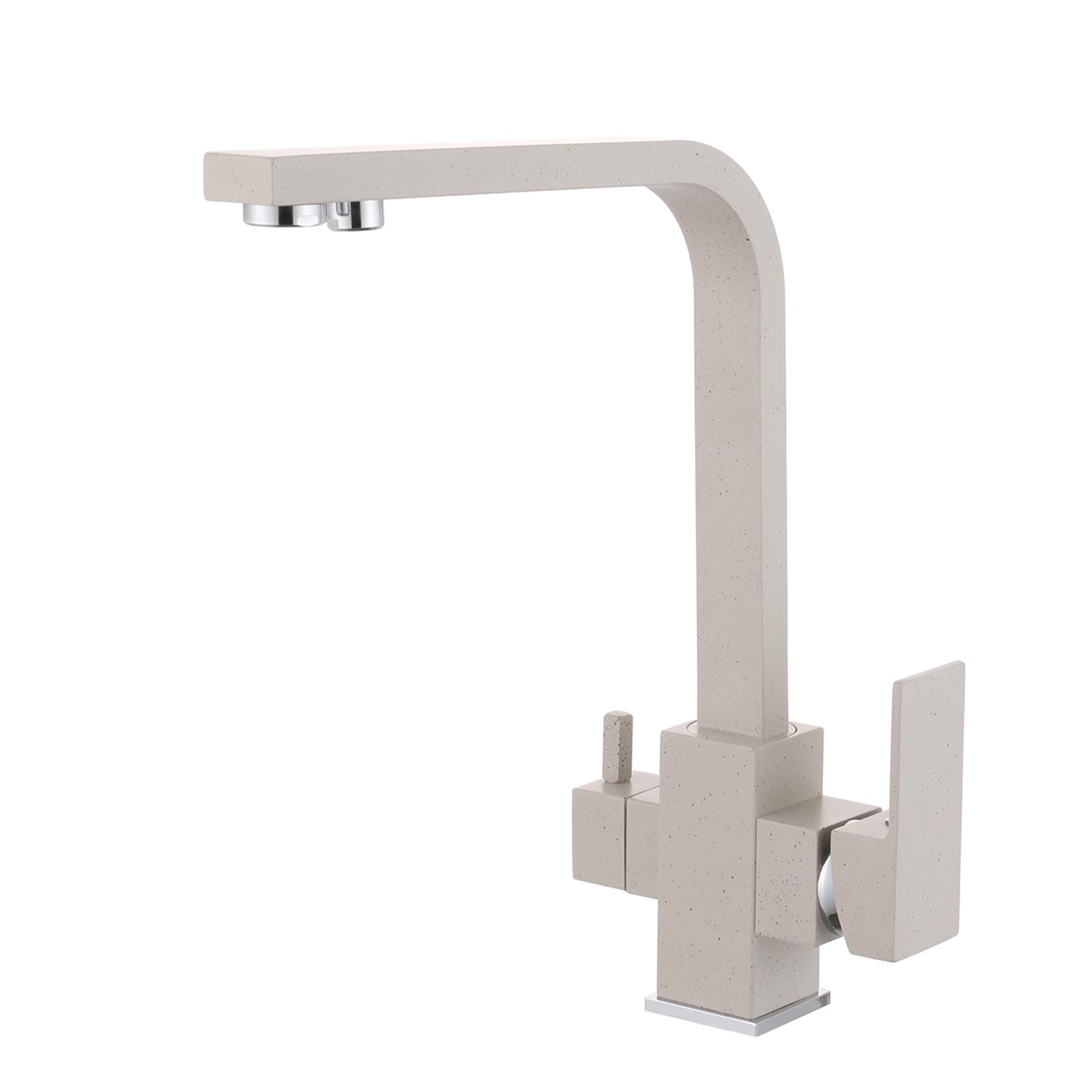 BHFPFZA Black Retro 3-Way Drinking Water Filter Tap 360° Swivel Spout Kitchen Sink Mixer Ele Design for Easy Access to Clean Water Perfect for Modern Kitchens