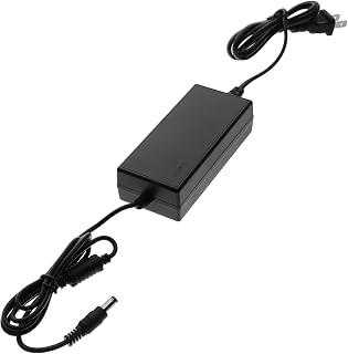 INOOMP LED Nail Lamp Power Adapter with Black Flat Plug & Cord, US Plug