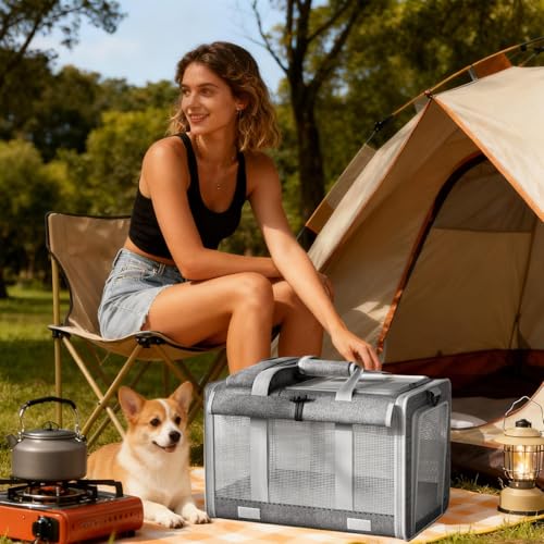 Sac pour chat haute capacité avec finitions et doublure premium
