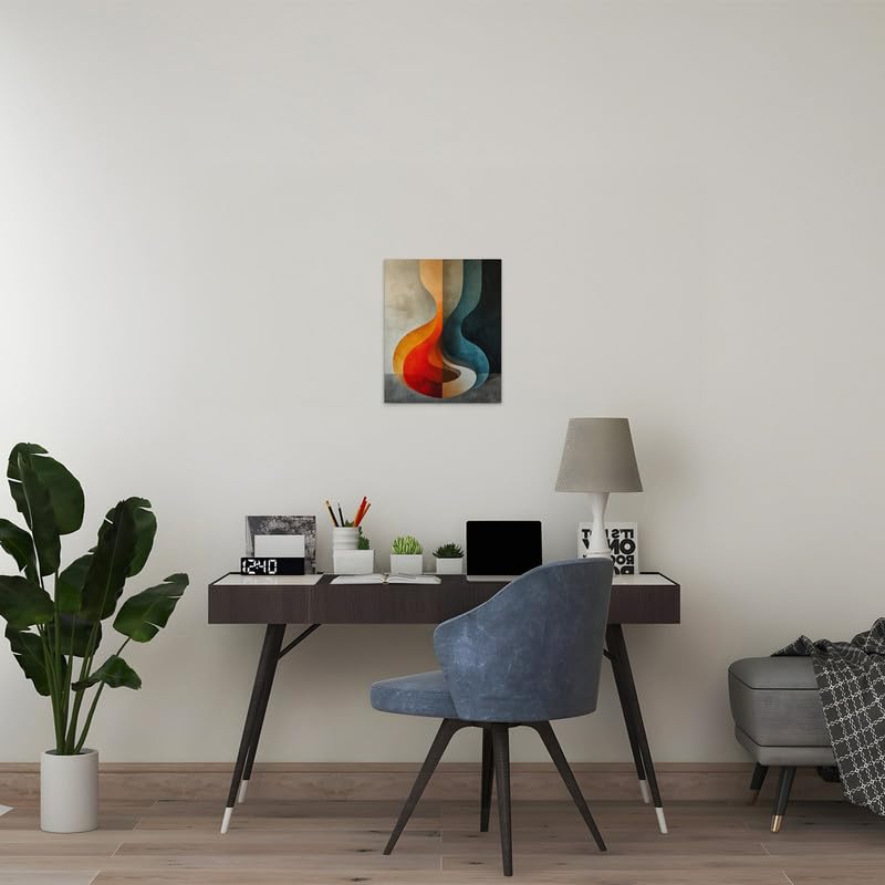 Toile abstraite multicolore AS Création DD133217 pour mur vide - 3