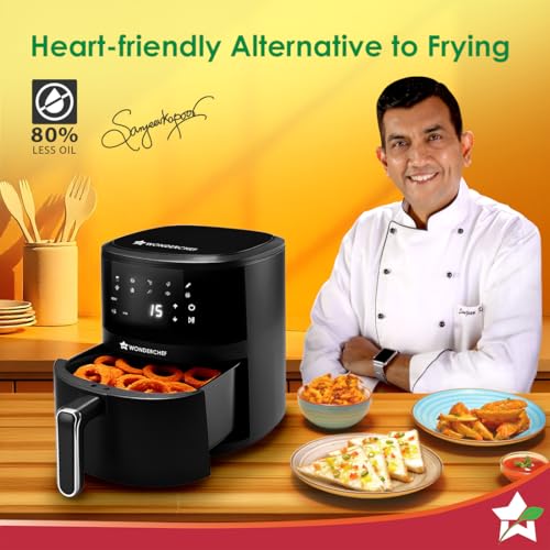 Wonderchef Neo Pro Digital Air Fryer | 4.5L | 1380W | Rapid Air Technology | 10 Pre-Set Functions | Temperature and Time Control | Automatic Shut-Off | Compact Design | 2-Year Warranty view 2