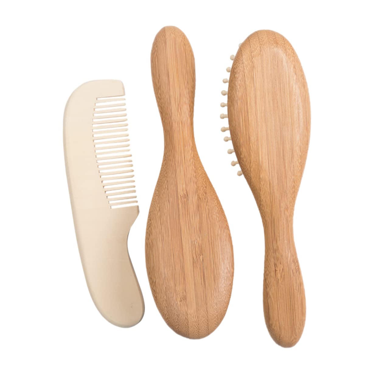 DOITOOL 6 Piezas regalo de registro para bebé equipo de bebé peine cepillo de pelo de bebe cepillo de ducha de bebé herramienta de limpieza para bebés cuidado cepillar cepillo de lana niño