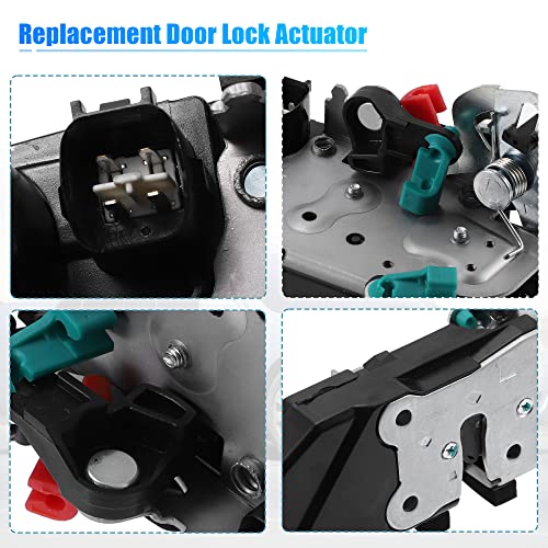 Image of X AUTOHAUX Rear Right Side Door Latch Lock Actuator Assembly for Dodge for Ram 1500 2002-2008 for Ram 2500 2003-2010 931-645 55276794AB 55276794AC