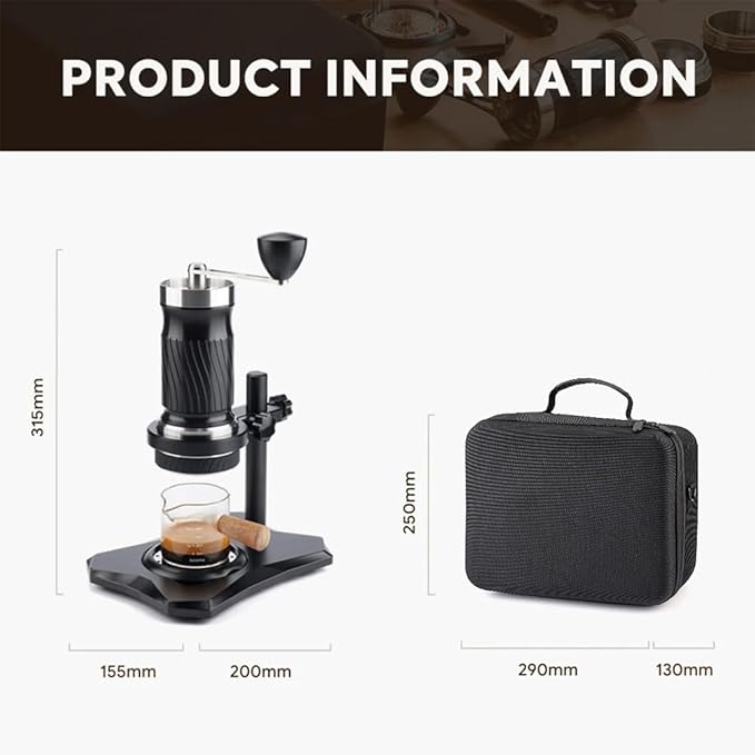 Cafetera Manual de Expreso Portátil con Control de Temperatura y 100ml de Capacidad miniatura 3