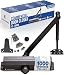 Commercial Door Closer FS-7600B - Adjustable Grade 1 Commercial Standard Automatic Door Closing Mechanism - ADA Compliant - Aluminium Finish - Medium Traffic Areas - UL Listed (Dark Bronze)