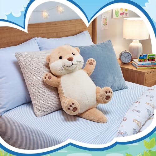 Libima 16 Inch 1.5 Lbs Weighted Otter Stuffed Animals Realistic Otter Weighted Plush Toy Soft Fluffy Comfort Brown Plushie Pillow for Adults Kids Youth Birthday Bed Car Home Decor Gift - Image 5