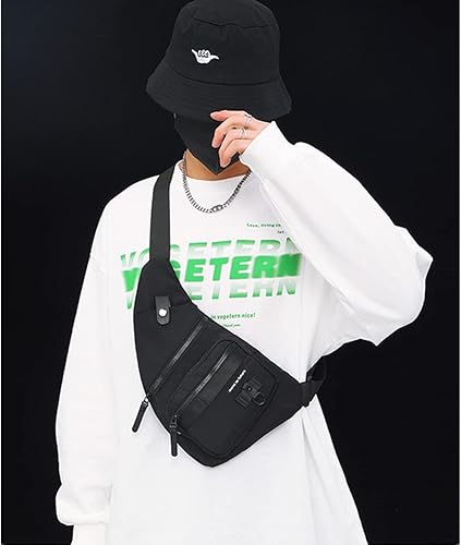 Miniatura 7 de Bolso bandolera antirrobo cruzado en el pecho, mochila de hombro para mujeres y hombres, bolsa de bolsillo personal ligera para senderismo y viajes