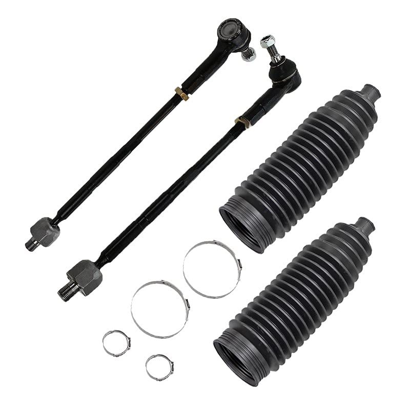 ATEC Germany 2x tiranti incl. estremità dei tiranti anteriori destra e sinistra, 1x set di cuffie per lo sterzo Compatibile con AUDI A3 (8L1), SEAT LEON (1M1), TOLEDO, SKODA OCTAVIA 1, VW BORA, GOLF 4