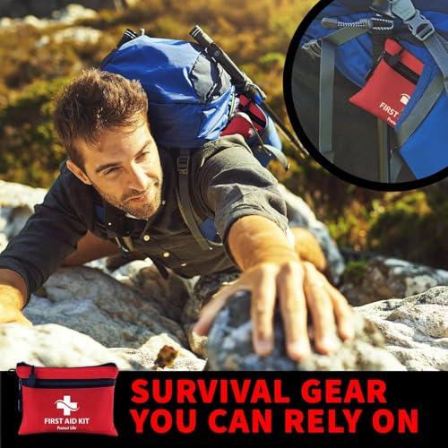 Protect Life Survival First Aid Kit for Home/Business, Camping Survival Kits | Mini Travel First Aid Kit | Camping Equipment | Small Kits for Car | Outdoor Emergency Survivals Pack - 100pcs - Image 4