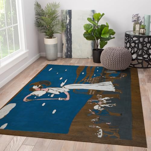 Tapis Kandinsky antidérapant et lavable : la solution douce 120x160cm - 4