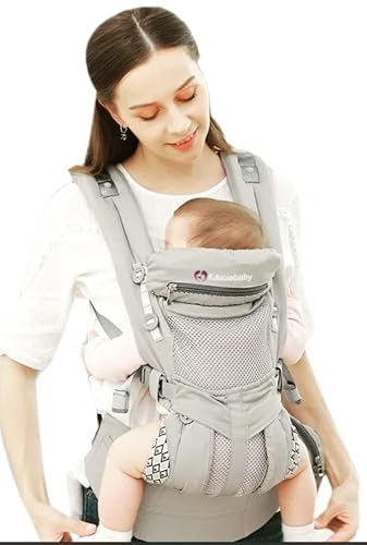 Fiduciababy Carrier 360 Ergonomic Air Breathable Mesh Surface Newborn To Toddler Baby Carrier (Grey) #TOP2