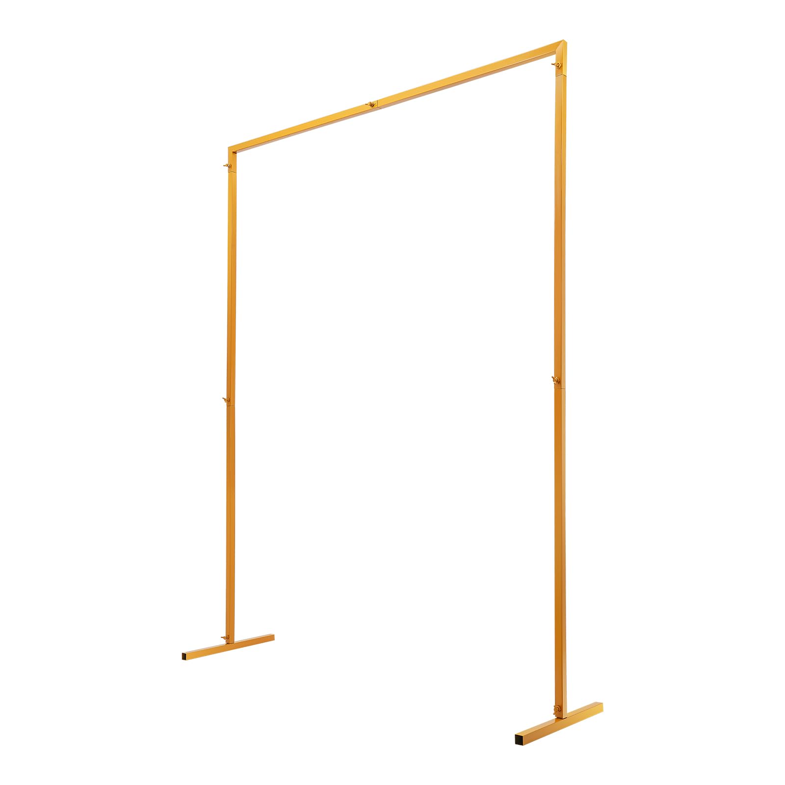Arco de boda cuadrado, soporte metálico, arco de globos, bricolaje flores muslin guirnaldas, decoración de fiesta y ceremonia, exterior interior estable reutilizable, 2 x 1,5 m