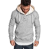 Herren Herbst Hoodies Kapuzenpullover Männer Volltonfarbe Langarm Hoodies Sweatshirt Tops Shirt Langarm Herbst Winter Casual Frühling Top Bluse Trainingsanzüge Jacke