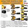 Sander Vacuum Adapter for DeWalt or Craftsman Sanders - Shop Vac Attachment for Dust Collection (2-1/2) by 1058Designs