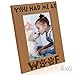 KATE POSH - You had me at Woof - Dog Paws Engraved Natural Wood Picture Frame, New Puppy, Memorial, Best Dog Ever Gifts (4x6-Vertical)