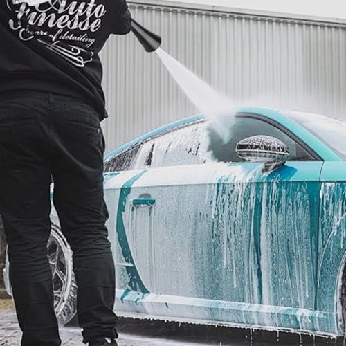 Druckluft Reinigungspistole, Kompressor Trocken Ausblaspistole 6-9 Bar mit 5 Schlauch, Sprühen Hochdruck Luftpistole, Druckluftpistolen Sprühpistole für Schmutz und Staub aus Auto(Schwarz)