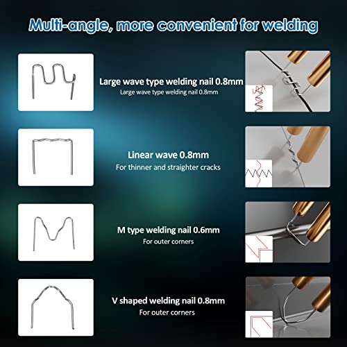 Weytoll Conjunto de ferramentas de reparo de rachaduras de painel portátil para máquina de solda de
