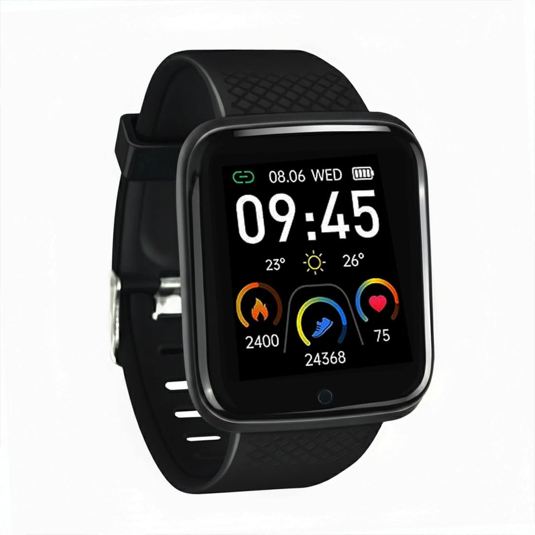 M I D116 Fitness Band Smart Watch for Men, Women, Boys, Girls, Kids – Single Touch Interface, Water Resistant, Workout Modes,Quick Charge Sports Smartwatch – Black (BB)-image-28