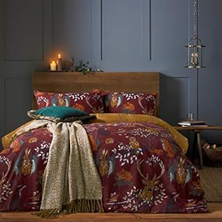 furn. Forest Fauna Duvet Cover Set, Rust, Double