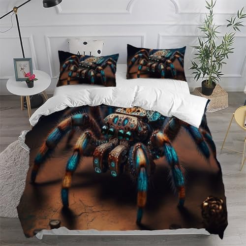 Araignée en peluche housse de couette 220x240cm avec zip