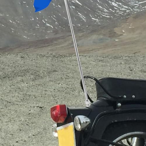 Mât de drapeau rétractable pour moto : fixez votre bannière en toute sécurité